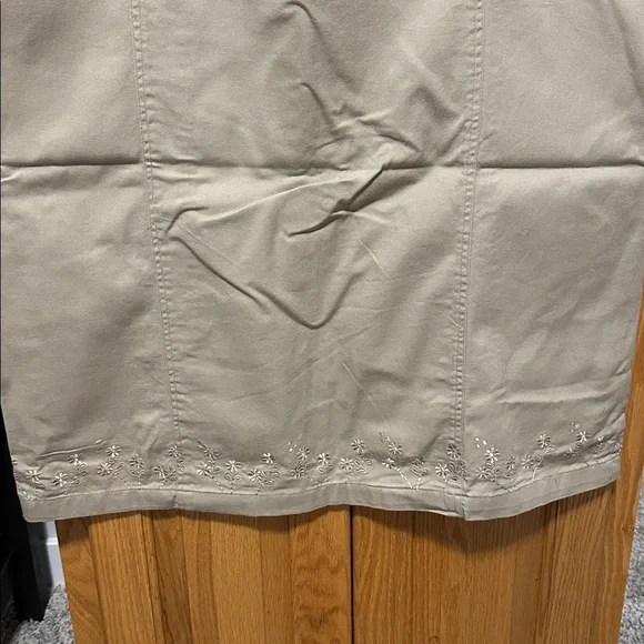 Motherhood Tan Khaki Midi Dress S 100% cotton - Picture 6 of 6